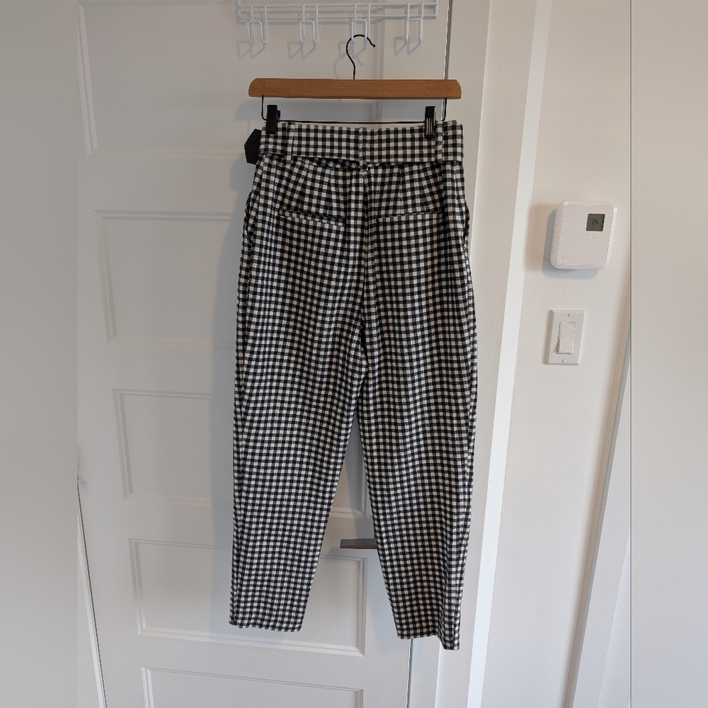 Zara/Gingham Trousers Sz S - Picture 3 of 6